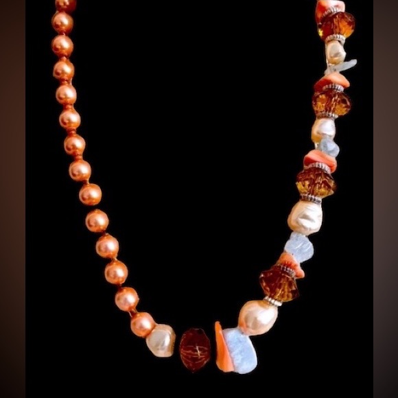 Artesian Peachy Warm Coastal Beach Vacation Beaded Woman’s Jewelry - Picture 5 of 8